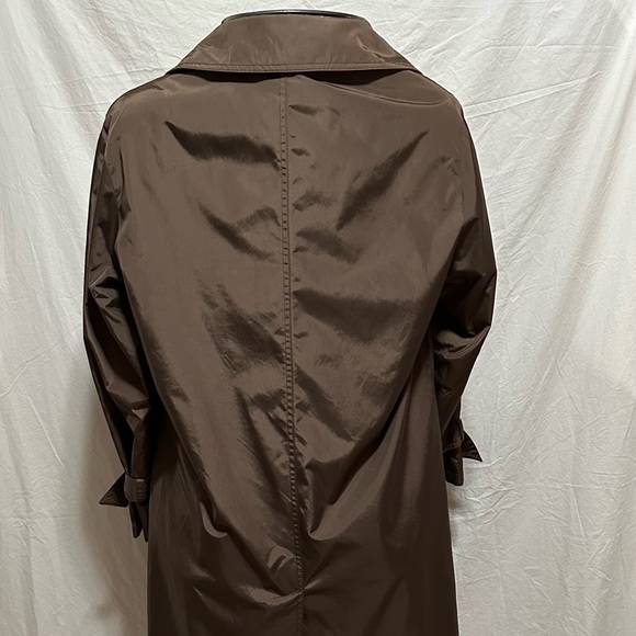 VINTAGE Bergdorf Goodman Drizzle Rain Trench Coat | Size US 8 or US 10 - Picture 3 of 4